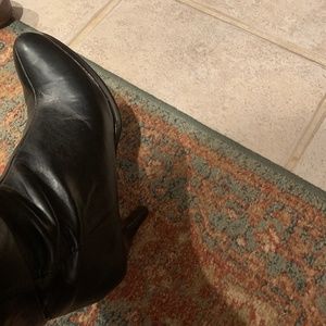 Black  dress boot  size 7  1/2